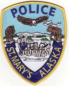 St. Marys AK. Alaska Police Patch *New*  