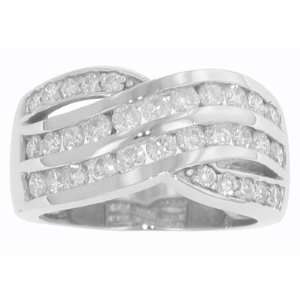   Ct. TW Round Diamond Anniversary Band in 14k Channel Set Ring Size 6