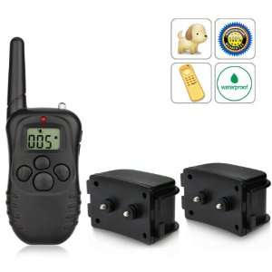  Rechargeable LCD Shock&Vibrate Remote Dog Training Collar 