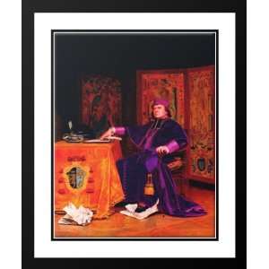 Vibert, Jehan Georges 28x34 Framed and Double Matted The Wrath of the 