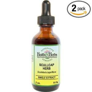 Alternative Health & Herbs Remedies Scullcap, 1 Ounce Bottle (Pack of 