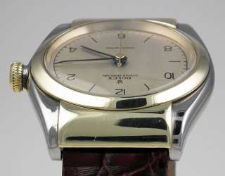 Rolex Oyster Perpetual Hooded Bubbleback 18K/SS   Silver Dial (1938 