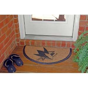  NHL San Jose Sharks Logo Half Moon Doormat 29 Patio 