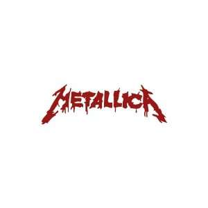  Metallica Small 6 wide BURGANDY vinyl window decal 