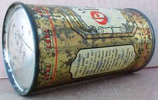 OLD CROWN ALE OPENING INSTRS. IRTP Flat Top Beer Can **  