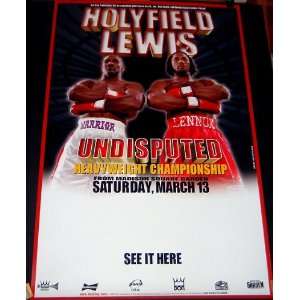  Holyfield Vs Lewis 1999 Boxing Poster (Sports Memorabilia 