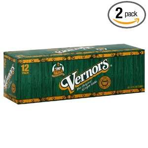Vernors Ginger Ale, 12 Ounce (Pack of 2)  Grocery 