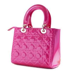 High Quality Designer Inspired Vernis Italian Calf Leather Bag Pink