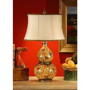   Lamps 9252 Gourd 1 Light Table Lamps in Antique Patina On Porcelain