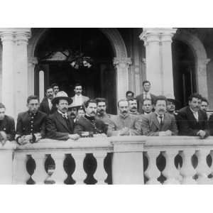  early 1900s photo Mexico, Gov. Manuel Chas. & his aides on 