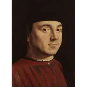  Portrait of a Man by Antonello da Messina 11.75X16.00. Art 