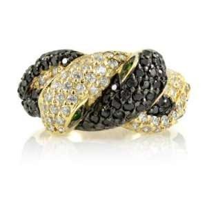   By Queen Victoria Snake Ring   Gold/Black   Final Sale Jewelry