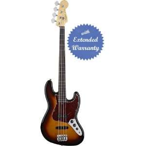 Fender American Standard Jazz Bass Fretless, Rosewood Fingerboard, 4 