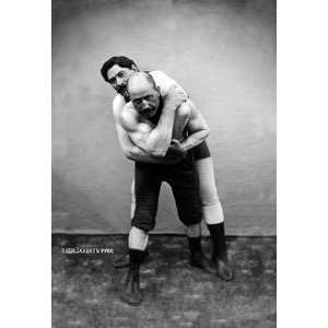   printed on 12 x 18 stock. Wrestling Hold from Behind