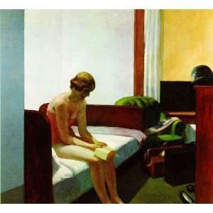   Made Oil Reproduction   Edward Hopper   32 x 30 inches   Hotel Room