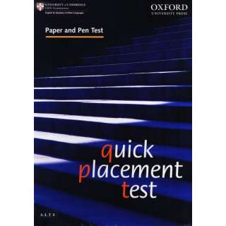  Quick Placement Test Paper and Pen Version Pack 