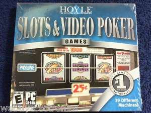 sealed case Hoyle Slots and Video Poker (PC) cd rom 39 machines 