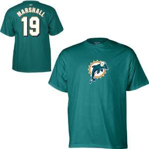  Reebok Miami Dolphins Brandon Marshall Name & Number T 