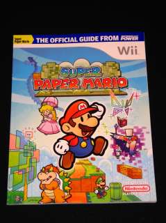 Super Paper Mario STRATEGY GUIDE + FOLDOUT MAP WII NEW  