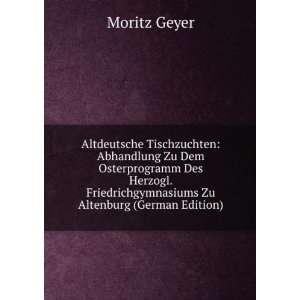   Zu Altenburg (German Edition) (9785876033895) Moritz Geyer Books