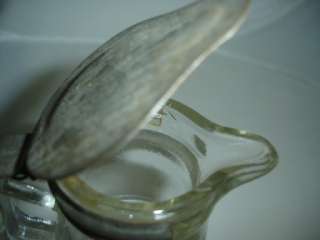 Hazel Atlas clear glass syrup pitcher  