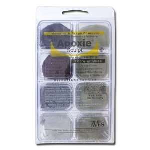  Apoxie® Sculpt Molding Compound   Black, Brown, Silver 