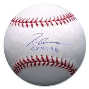 Autographed Tom Glavine Baseball   CY 91/98  Sports 