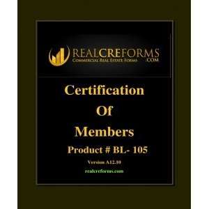  Certification Of Members