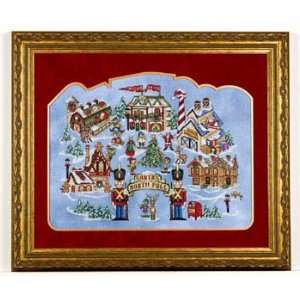  Santas North Pole   Cross Stitch Pattern Arts, Crafts 