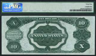 1908 $10 SILVER CERTIFICATE TOMBSTONE PMG XF 45 FR#303  