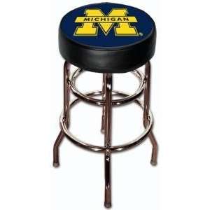  University of Michigan Wolverines Double Rung Bar Stool 