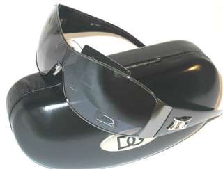 DG Eyewear Men`s Sunglasses & CASE GUNMETAL & BLACK Unilens Shield 