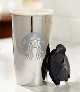 Starbucks 2012 Limited Edition Ceramic Tumbler   White Gold, 12 fl oz 