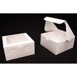  Goldas Kitchen Cake Box   8 × 8 × 4   Window   White 