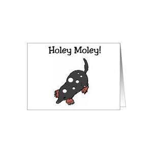 Holey Moley Birthday Card Card