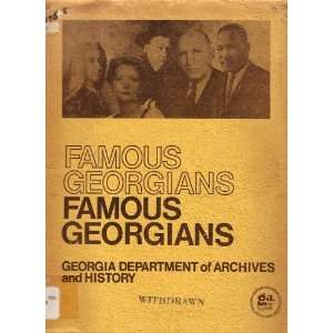  Famous Georgians Joyce Goldberg, Janice Blake Books