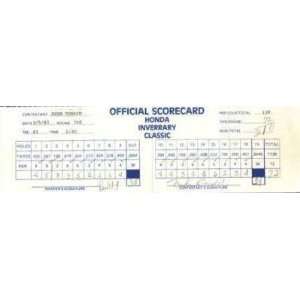  Ray Floyd Signed 1983 Honda Classic Scorecard ~psa Dna 