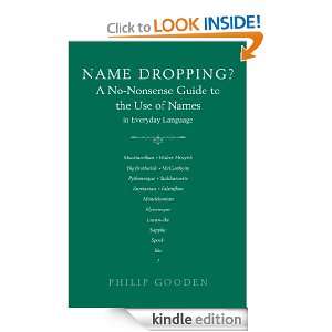   of Names in Everyday Language Philip Gooden  Kindle Store