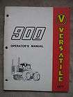 Versatile 555 4 WD Tractor Operators Manual  