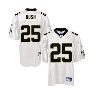  New Orleans Saints #25 Reggie Bush White Replica Football Jersey