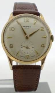 Vertex Pre Owned Gents 1950s 9ct Gold Manual Watch  