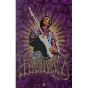 Jimi Hendrix 23x35 Purple Haze Poster 2001 Psychedelic 