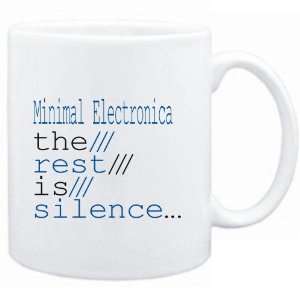  Mug White  Minimal Electronica the rest is silence 