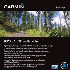  New SOFTWARE, TOPO US, 24K SOUTH CENTRAL   101131700 GPS 