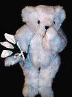 Vermont Teddy Bear Blue Bear Born in Vermont Eyes Fully Jointed Make 