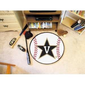  Vanderbilt Commodores 29 Round Baseball Floor Mat (Rug 