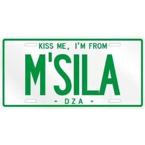   AM FROM MSILA  ALGERIA LICENSE PLATE SIGN CITY