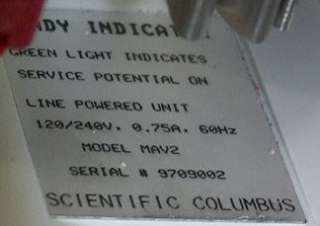 Scientific Columbus MAV2 KWH Meter Accuracy Verifier  