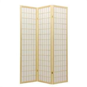  Double Sided Window Pane Room Divider in Natural Number of 