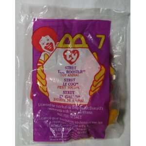  TY McDonalds Teenie Beanie   #7 STRUT the Rooster (1999 